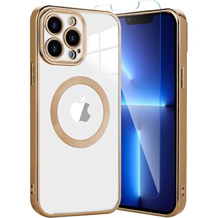 Smcase iPhone 13 Pro Max Kılıf Kamera Korumalı Omega Lazer Silikon  Nano Ekran Koruyucu