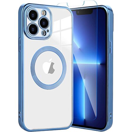 Smcase iPhone 12 Pro Kılıf Kamera Korumalı Omega Lazer Silikon  Nano Ekran Koruyucu