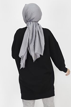 Puane 2 İp Kumaş Taş Baskılı Sweatshirt