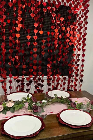 Metalize Arka Fon Perde Kalpli 100Cm×190Cm Parti Doğum Günü Süsleri