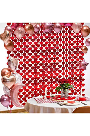 Metalize Arka Fon Perde Kalpli 100Cm×190Cm Parti Doğum Günü Süsleri