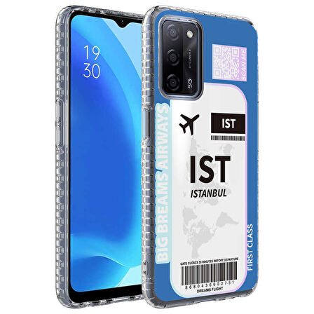 Smcase Oppo A54 4G Kılıf Desenli Elegans Serisi Silikon
