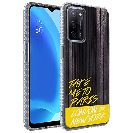 Smcase Oppo A16 Kılıf Desenli Elegans Serisi Silikon