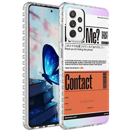 Smcase Samsung Galaxy A72 Kılıf Desenli Elegans Serisi Silikon