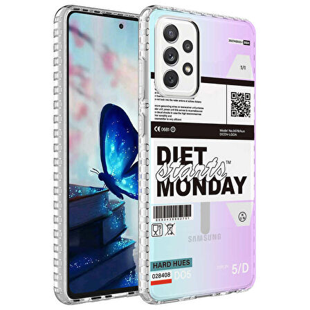 Smcase Samsung Galaxy A53 Kılıf Desenli Elegans Serisi Silikon
