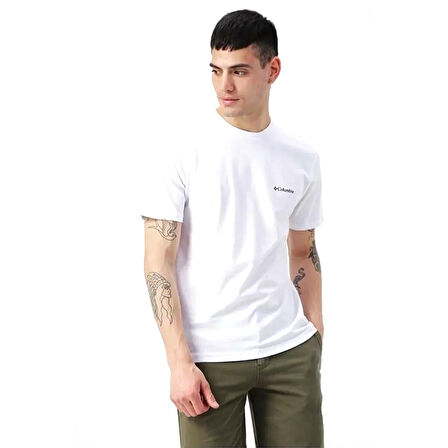Csc M Basic Sm Logo Brushed Erkek Beyaz Outdoor T-Shirt CS0282-100
