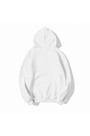 3 Iplik Polarlı Kapüşonlu Oversize Kalıp Hoodie Siyah Renk Unisex Sweatshirt