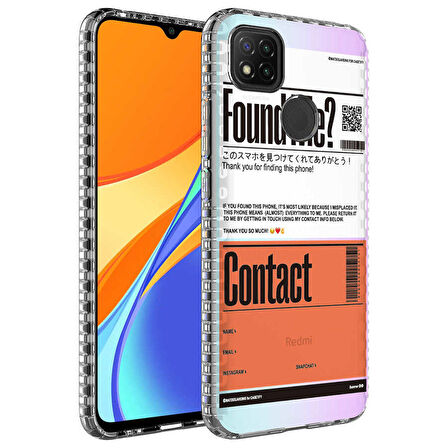 Smcase Xiaomi Redmi 9C Kılıf Desenli Elegans Serisi Silikon