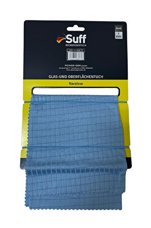 Nergis Narzisse Mikrofiber Yüzey ve Cam Temizlik Bezi 50 x 40 cm, Mavi