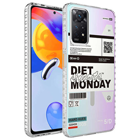 Smcase Xiaomi Redmi Note 11 Pro 5g Kılıf Desenli Elegans Serisi Silikon