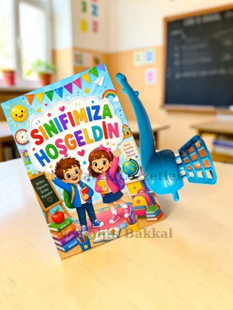 20 Adet Okula Yeni Başlayan Öğrencilere Hediye Seti Sene Başı Hatırası Pipo Şeklinde Üflemeli Top Tebrik Kartı Hediyeli