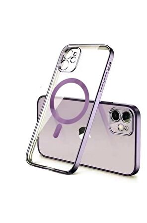İphone 11 Pro Max Parlak Magsafe Lazer Kapak-Kılıf