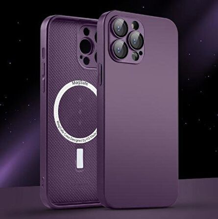 İphone 13 Pro Uyumlu Magsafe Ag Glass Buzlu Cep Telefopnu Kılıfı