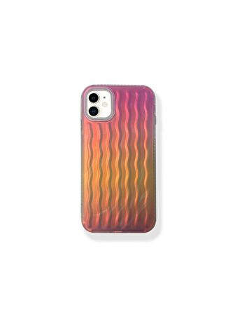 İphone 11 Dalgalı Kabartmalı Silikon Wave Telefon Kapak