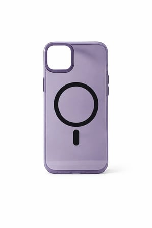 İphone 14 Pro Hybrid Magsafe Sert Mor Telefon Kılıfı