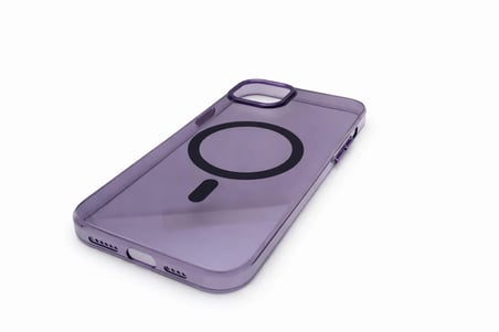 İphone 14 Pro Hybrid Magsafe Sert Mor Telefon Kılıfı