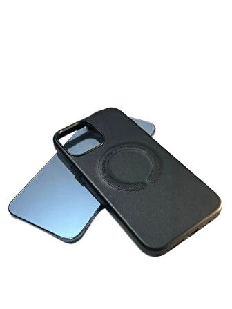 İphone 13 Pro Magsafe Leather Kapak Kılıf