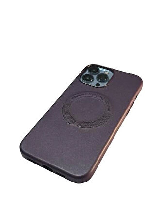İphone 13 Pro Magsafe Leather Kapak Kılıf