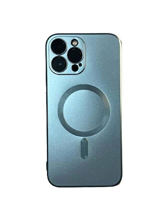 İphone 13 Pro Max Metalic Magsafe Silikon Kılıf