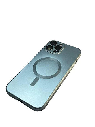 İphone 13 Pro Max Metalic Magsafe Silikon Kılıf