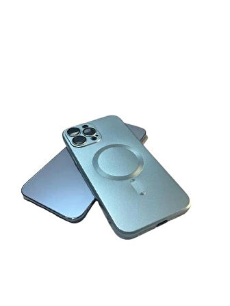 İphone 13 Pro Max Metalic Magsafe Silikon Kılıf