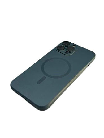 İphone 13 Pro Max Metalic Magsafe Silikon Kılıf