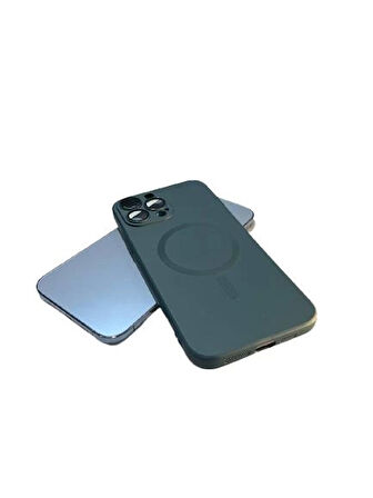 İphone 13 Pro Max Metalic Magsafe Silikon Kılıf