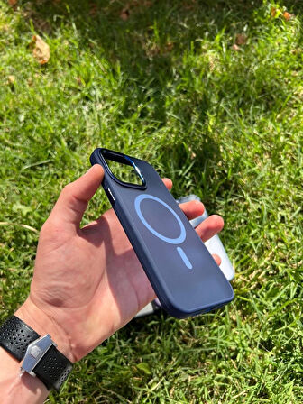 İphone 14 Pro Magsafe Mat Krom Telefon Kılıfı