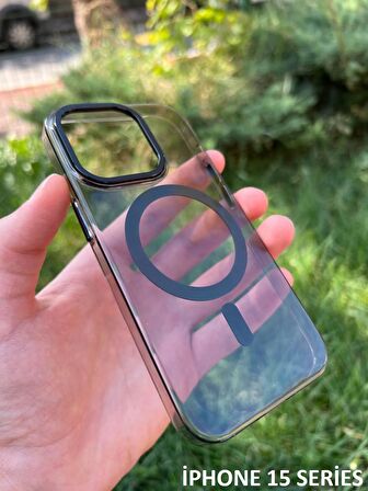 İphone 15 Hybrid Magsafe Animasyonlu Sararmaz Kılıf