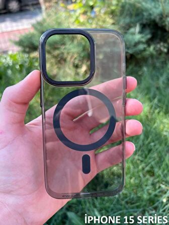 İphone 15 Hybrid Magsafe Animasyonlu Sararmaz Kılıf