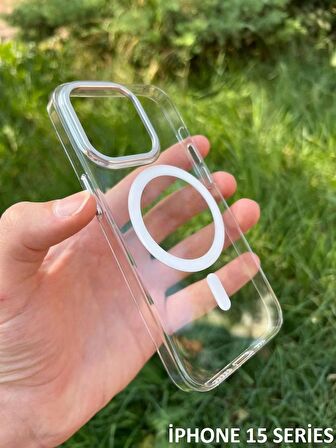 İphone 15 Hybrid Magsafe Animasyonlu Sararmaz Kılıf
