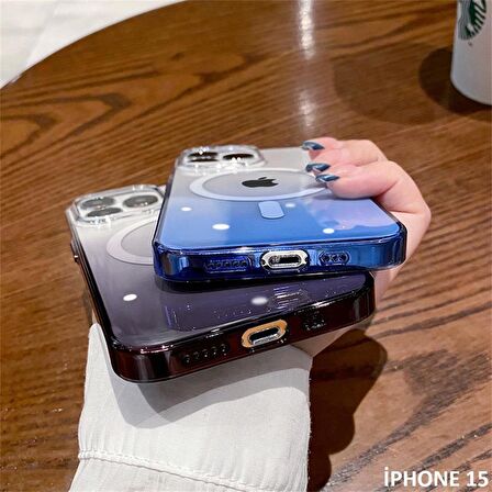 İphone 15 Pixel Sert Magsafe Uyumlu Telefon Kılıfı