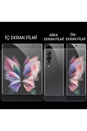 Samsung Z Fold 5 Nano Ekran Koruyucu Ön + Arka Tam Kaplayan