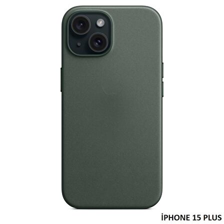 iPhone 15 Plus için MagSafe özellikli Mikro Dokuma FineWoven Kılıf