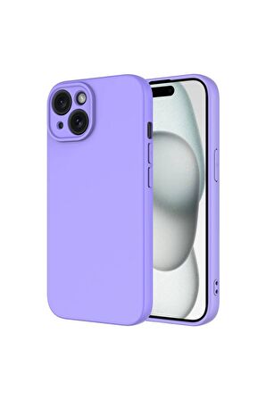 İphone 15 İle Uyumlu İçi Kadife Yumuşak Silikon Lansman Telefon Kılıfı