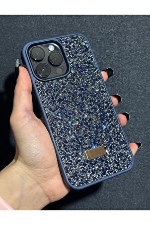 İphone 15 Uyumlu Sw İnce Taşlı Elmas Işıltılı Telefon Kılıfı