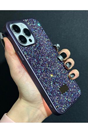 İphone 15 Plus Uyumlu Sw İnce Taşlı Elmas Işıltılı Telefon Kılıfı