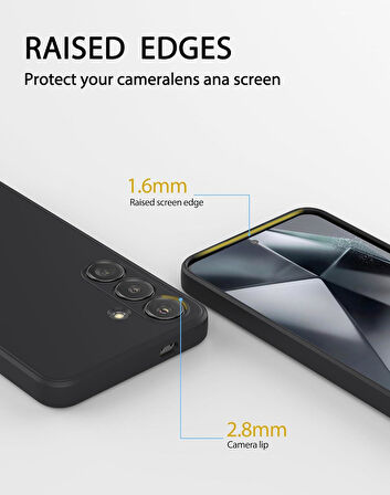 Samsung Galaxy A05S Premier Siyah Silikon Telefon Kılıfı