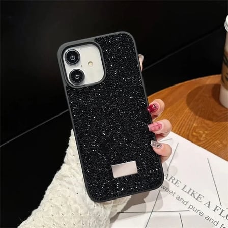 İphone 12 İle Uyumlu İnce Parlak Taşlı Premium Sw Telefon Kılıfı
