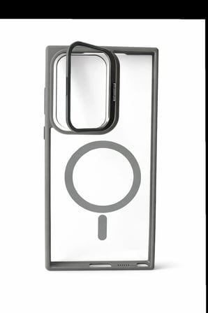 Samsung S23 Ultra Uyumlu Kılıf Klon Stantlı MagSafe Özellikli Telefon Kılıfı