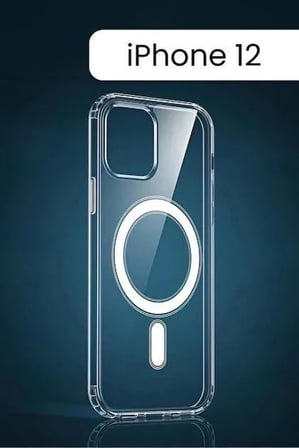 İphone 12 - 12 Pro Magsafe Sert Şeffaf Telefon Kılıfı