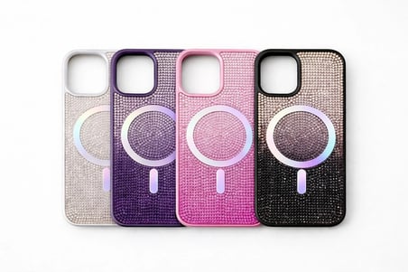 İphone 12 Kılıf Diamont MagSafe Hologramlı Telefon Kılıfı