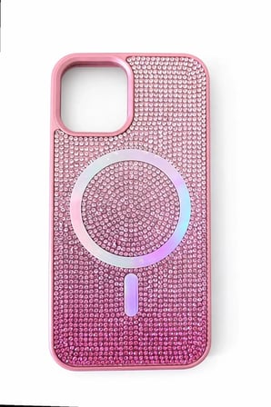 İphone 12 Kılıf Diamont MagSafe Hologramlı Telefon Kılıfı