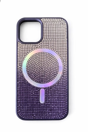 İphone 12 Kılıf Diamont MagSafe Hologramlı Telefon Kılıfı