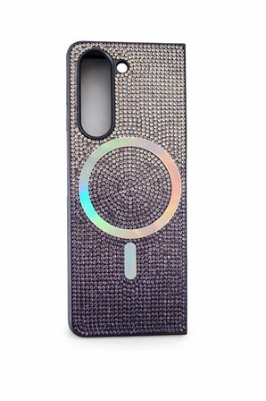 Samsung Z Fold 6 Kılıf Diamont MagSafe Hologramlı Telefon Kılıfı