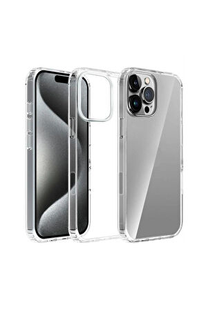 İphone 16 Pro Kılıf Süper Şeffaf Silikon Kapak