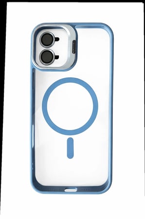 iPhone 16 Uyumlu Kılıf Klon Stantlı + Lens Korumalı MagSafe Telefon Kılıfı