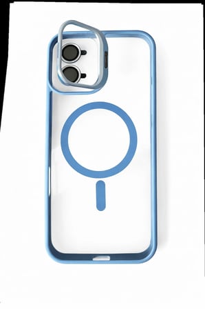 iPhone 16 Plus Uyumlu Kılıf Klon Stantlı + Lens Korumalı MagSafe Telefon Kılıfı