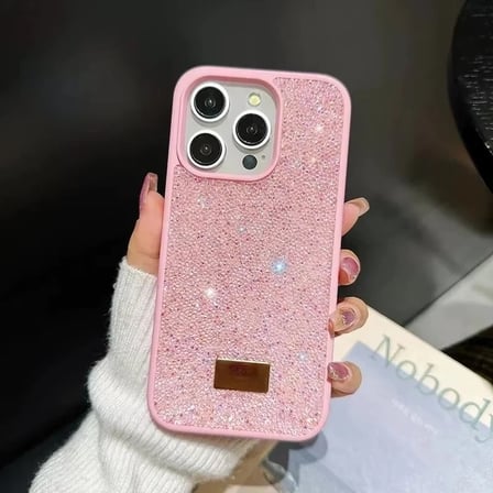 İphone 16 Pro Max İle Uyumlu İnce Parlak Taşlı Premium Sw Telefon Kılıfı