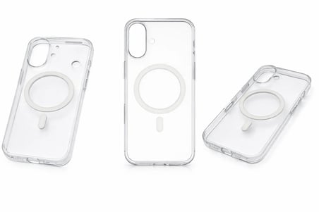 İphone 16 ile Uyumlu Magsafe Özellikli Hybrid Animasyonlu Altı Kapalı Akıllı Tuşlu Sararmaz Kılıf